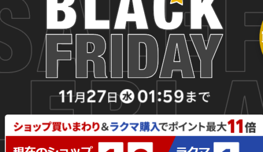 【2024年11月】楽天ブラックフライデーで購入した商品【完走】